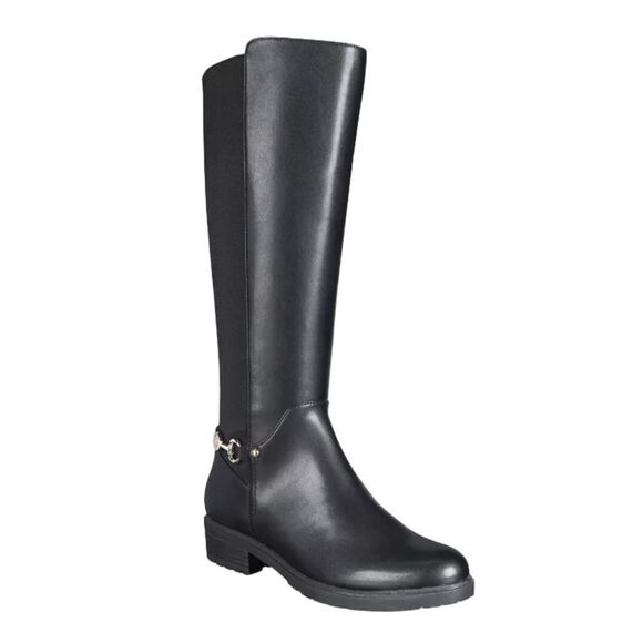 Giani Bernini, Women's barnibee Memory Foam Knee High Riding Boots. color: black - Picture 1 of 10